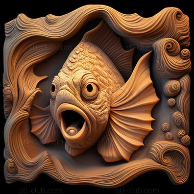 3D model st Flounder from The Little Mermaid (STL)